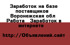 Заработок на базе поставщиков - Воронежская обл. Работа » Заработок в интернете   